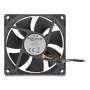 Ventola per case PC DELOCK 67296 — 80 mm, cuscinetto a sfere, 0,97 m³/h, nero