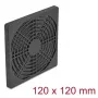 Griglia per ventola DELOCK 67313, ABS nero, 125×125 mm, fori di montaggio 105×105 mm
