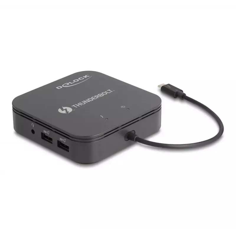 DeLOCK docking station mini Thunderbolt 3 8K DisplayPort HDMI USB LAN audio PD 3.0