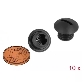Tappo per tubo DeLOCK 60228 nero nylon