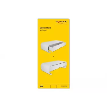Supporto per monitor DeLOCK 18324 con cassetto bianco
