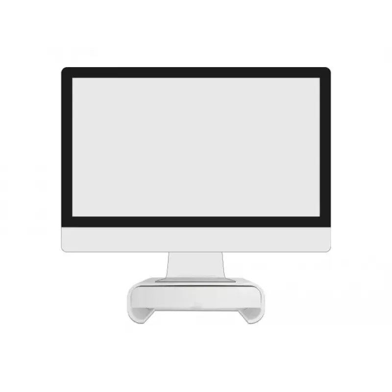 Supporto per monitor DeLOCK 18324 con cassetto bianco