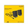 Diffusori stereo DELOCK 27001, 2.0, alimentati USB