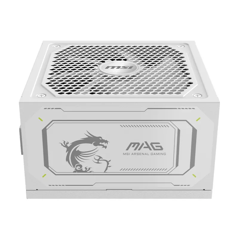 Alimentatore MSI MAG A1000GL PCIE5 WHITE 1000 W ATX 24-Pin, 80 PLUS Gold, ventola 135 mm