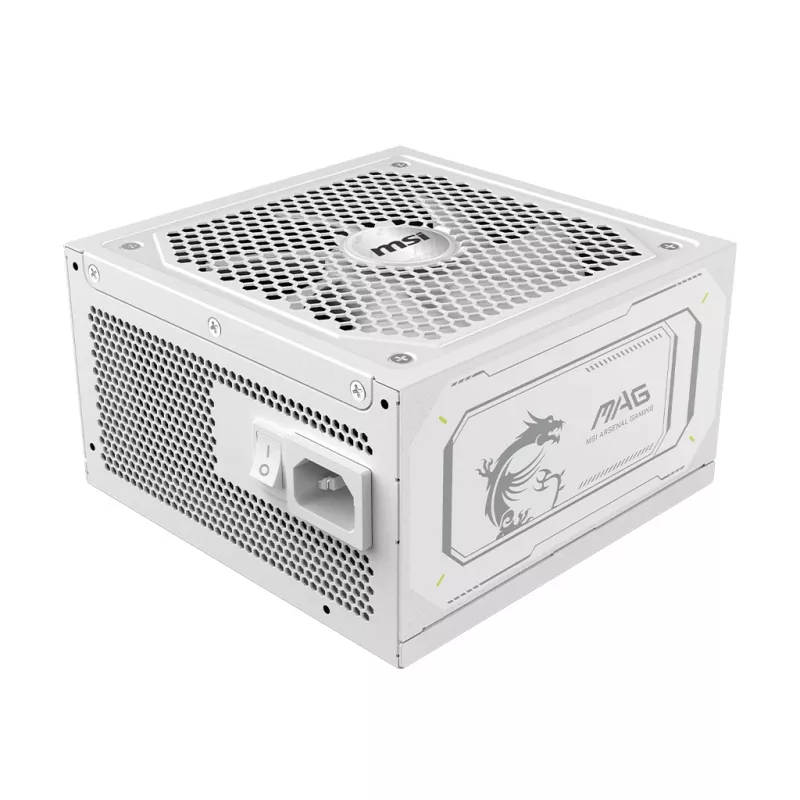 Alimentatore MSI MAG A1000GL PCIE5 WHITE 1000 W ATX 24-Pin, 80 PLUS Gold, ventola 135 mm