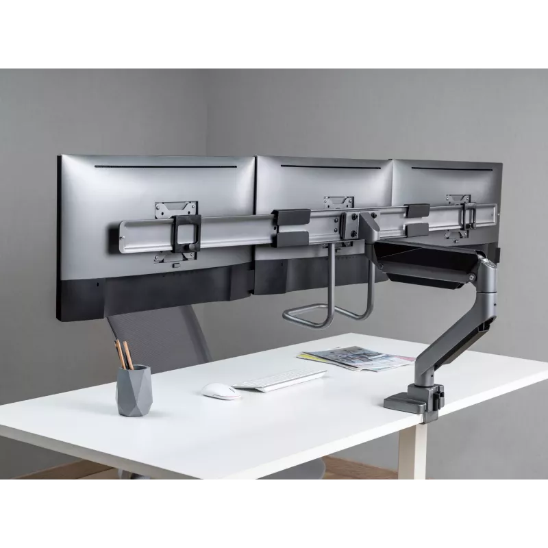 Equip Supporto da tavolo per tre monitor da 17