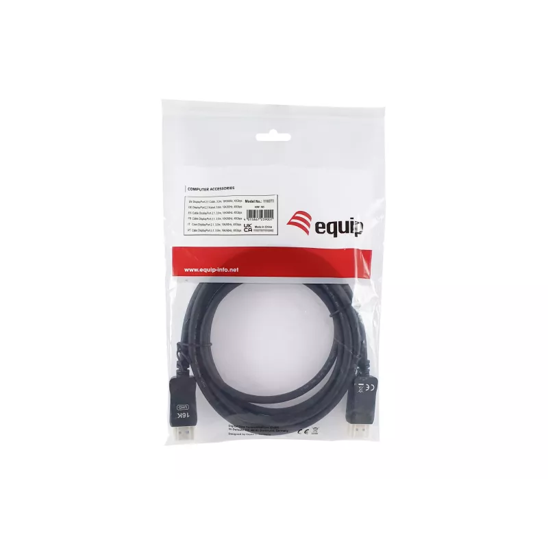 Cavo DisplayPort EQUIP 119274, 5 m, DisplayPort–DisplayPort, nero