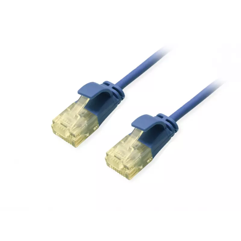 Cavo patch slim Equip Cat.6A U/UTP, 0,25 m, blu