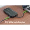 Techly IDATA USBC-HUB5WL AV extender trasmettitore e ricevitore AV nero
