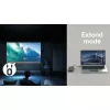 Techly IDATA USBC-HUB5WL AV extender trasmettitore e ricevitore AV nero