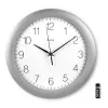 Hama Teneriffa orologio analogico rotondo argento, bianco