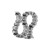 Canalina passacavi Equip Deluxe cable management spine grigio
