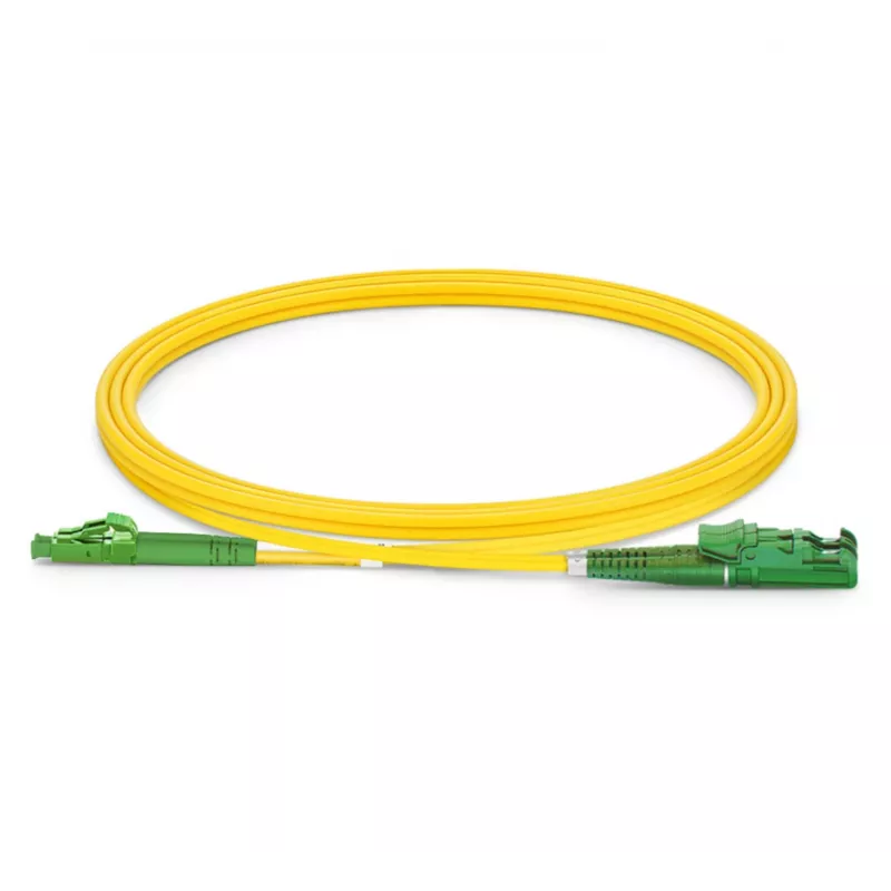 Patch cord in fibra ottica EQUIP E2000/APC su LC/APC 7,00 m SM duplex OS2 giallo
