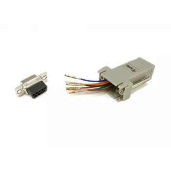 Adattatore Equip DB9 su RJ45 femmina seriale grigio 72x33x16mm