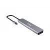 Adattatore multifunzione Equip USB-C 6 in 1, HDMI 4K/30Hz, USB-C x4, USB-A x1, 5Gbps, 100W USB PD