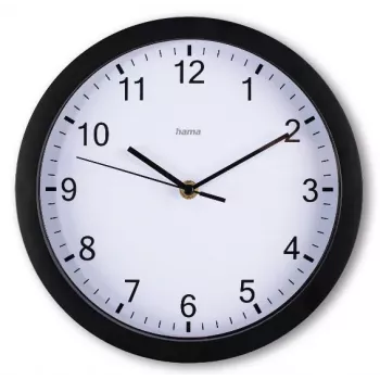 Hama Elba orologio al quarzo rotondo nero, bianco