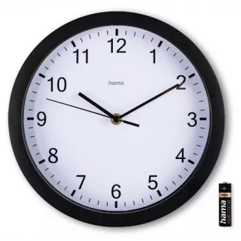 Hama Elba orologio al quarzo rotondo nero, bianco