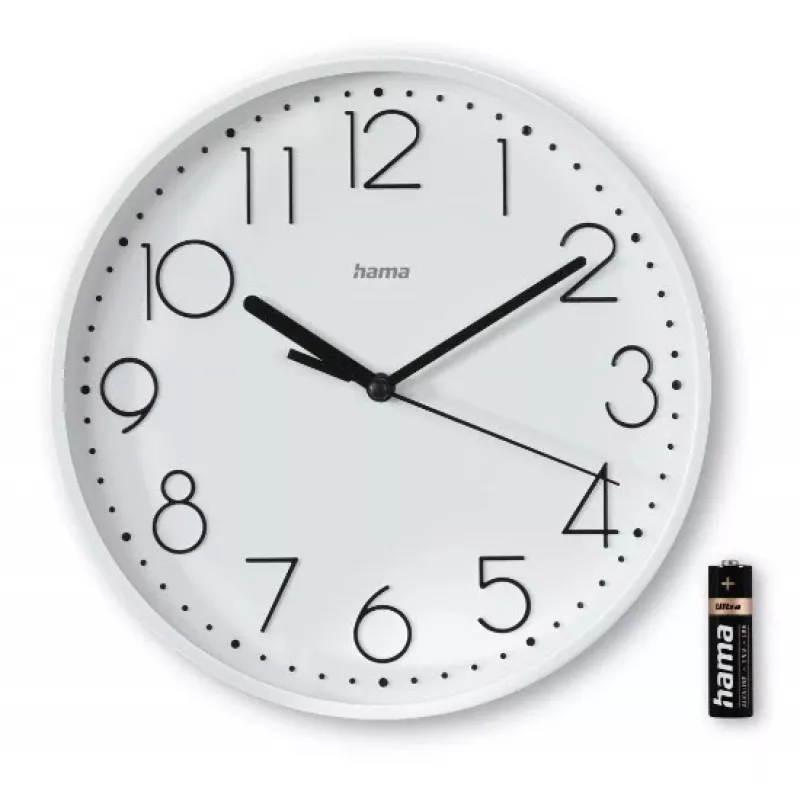 Hama Salina orologio al quarzo rotondo bianco