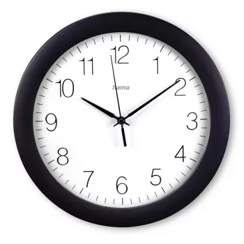 Hama Teneriffa orologio analogico rotondo nero, bianco