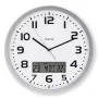 Hama 00185878 orologio da parete/da tavolo analogico rotondo argento, bianco