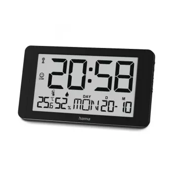 Hama 00222215 orologio da parete/da tavolo digitale rettangolare nero