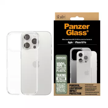 PanzerGlass ® HardCase trasparente iPhone 16 Pro, cover, Apple, Apple - iPhone 16 Pro, trasparente