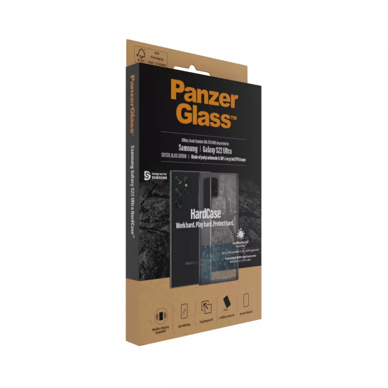 PanzerGlass® HardCase Samsung Galaxy S22 Ultra 5G – Smokey nero
