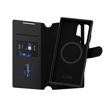 Custodia per cellulare PanzerGlass CARE Feature Case Tango Two-in-One Wallet, compatibile con Samsung Galaxy S24 Ultra, trasparente