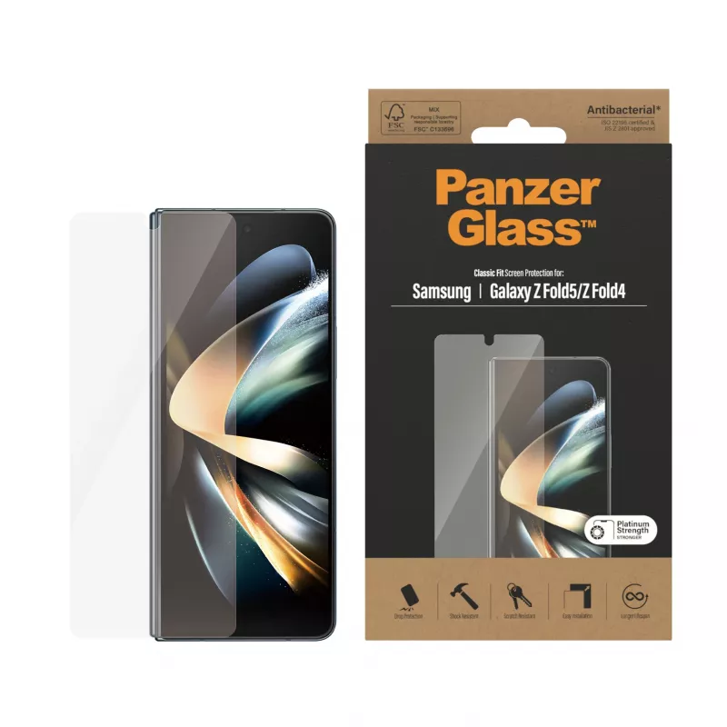 Pellicola protettiva per display PanzerGlass per Samsung Galaxy Z Fold4 antibatterica antigraffio