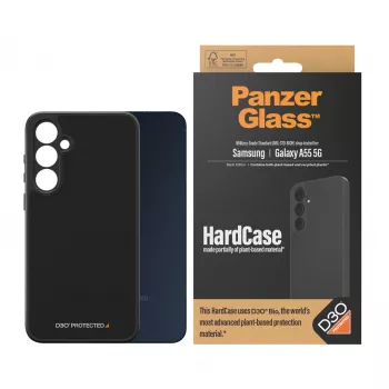 Custodia HardCase PanzerGlass ® nera con D3O® Samsung Galaxy A55 5G