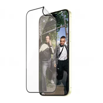 Pellicola protettiva per display PanzerGlass ® ECO MATRIX con D3O® iPhone 15 Plus | Ultra-Wide Fit con AlignerKit
