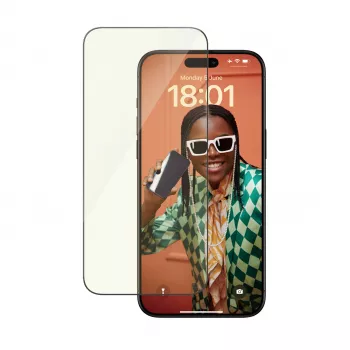 Protezione display PanzerGlass ® EyeCARE™ iPhone 15 Pro Max | Ultra-Wide Fit con EasyAligner