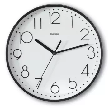 Hama Salina Orologio al quarzo rotondo nero, bianco