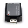 Lindy extender IR wireless bidirezionale, ricetrasmettitore, trasmettitore e ricevitore AV, 150 m, con filo, nero