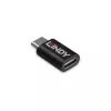 Lindy USB 3.2 Type-C su C 100W data blocker, USB Type-C, USB Type-C, nero