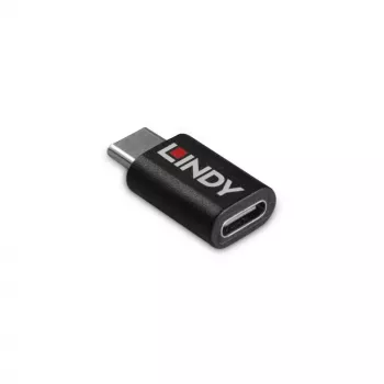 Lindy USB 3.2 Type-C su C 100W data blocker, USB Type-C, USB Type-C, nero
