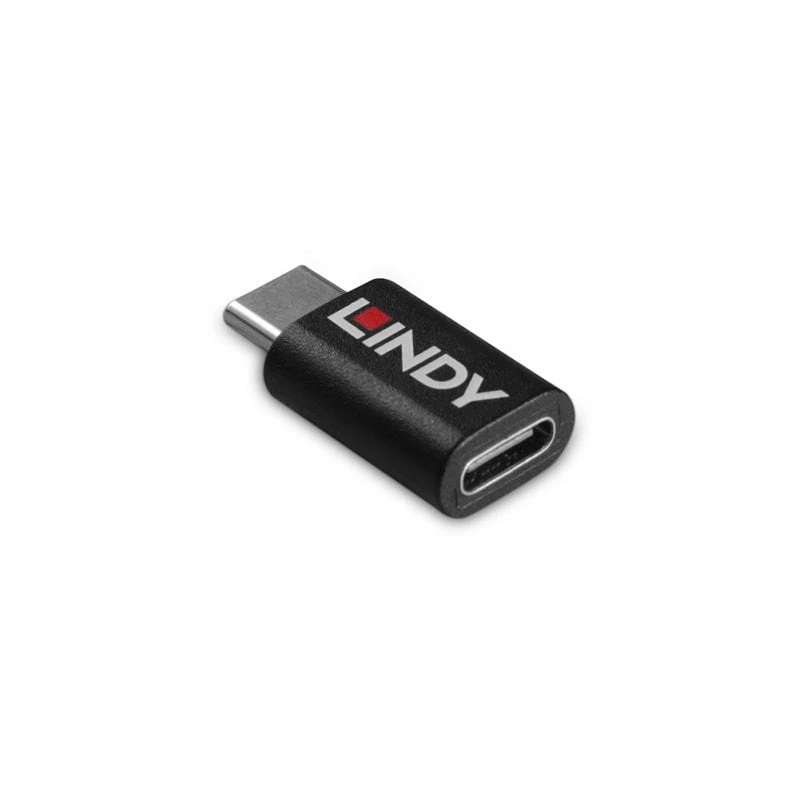 Lindy USB 3.2 Type-C su C 100W data blocker, USB Type-C, USB Type-C, nero