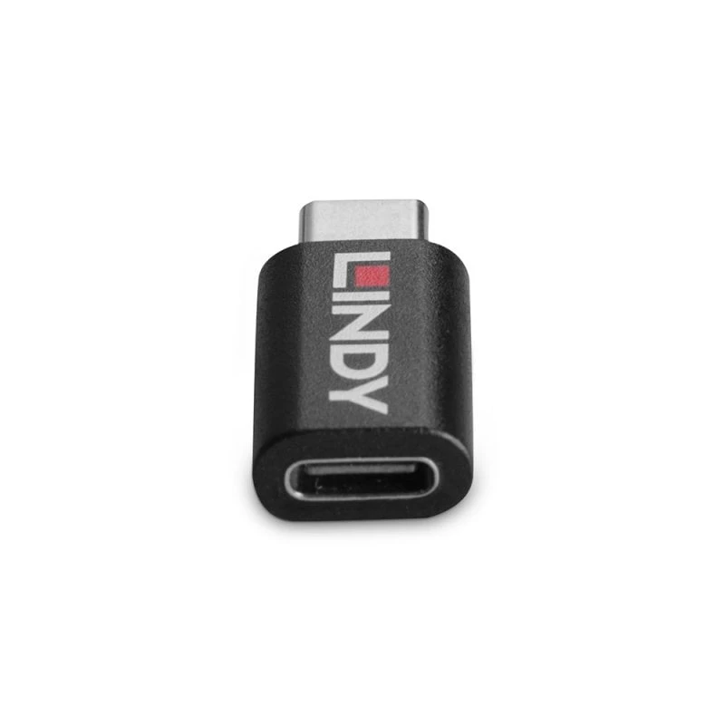 Lindy USB 3.2 Type-C su C 100W data blocker, USB Type-C, USB Type-C, nero