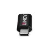 Lindy USB 3.2 Type-C su C 100W data blocker, USB Type-C, USB Type-C, nero