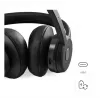 Hama BT700 headset wireless con archetto chiamate/musica USB Type-C Bluetooth nero