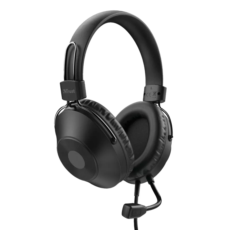 Trust HS-250 headset con filo head-band chiamate/musica nero