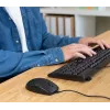 Trust TKM-250 tastiera mouse inclusi ufficio USB QWERTZ tedesco nero