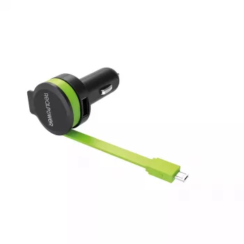 Caricabatterie mobile RealPower 257635 universale nero verde