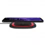 Caricabatterie wireless RealPower FreeCharge-10 smartphone nero rosso
