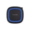 RealPower FreeCharge-10 Stazione di ricarica wireless con adattatore, nero/blu (257640)