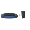 RealPower FreeCharge-10 Stazione di ricarica wireless con adattatore, nero/blu (257640)