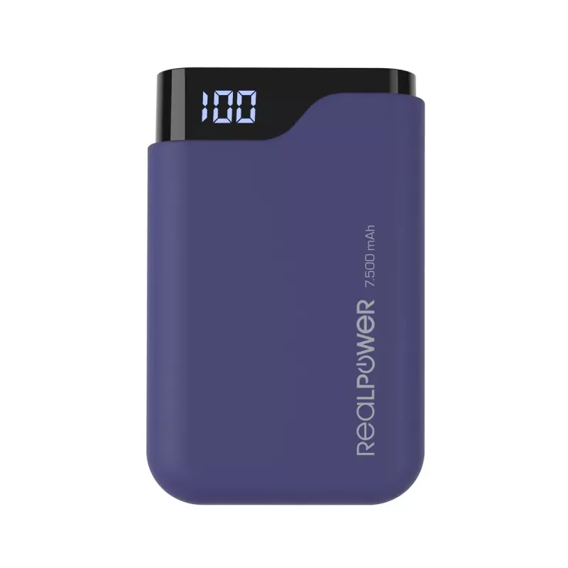 Batteria ricaricabile portatile RealPower PB-7500C 7500 mAh