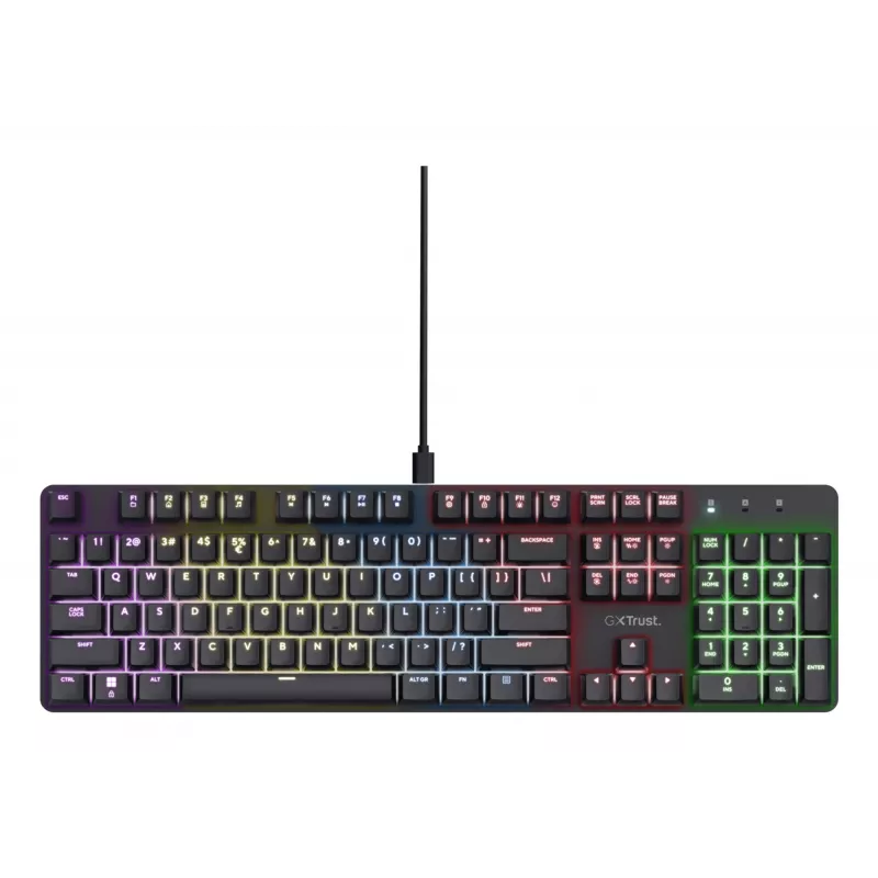 Tastiera gaming Trust GXT 871 Zora meccanica USB RGB nero