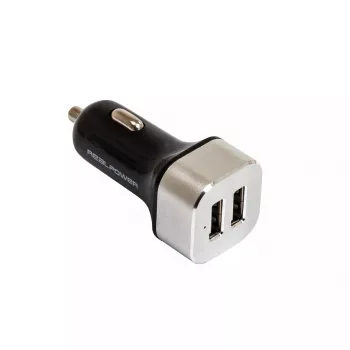 Caricabatterie mobile RealPower 176635 universale nero argento