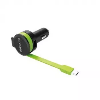 Caricabatterie mobile RealPower 257636 universale nero verde